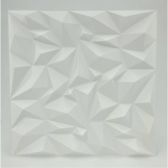 Revestimento De Parede 3D Goede Tipo Painel Plástico 50x50cm Branco