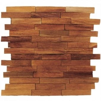 Revestimento de Madeira Wood Line Rústico Lascado 30cmx30cm